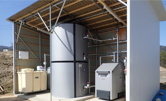 バイオマスボイラー設置